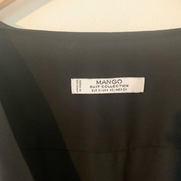 Mango Cross Front Black Tank Blouse Size XS - Picture 3 of 4